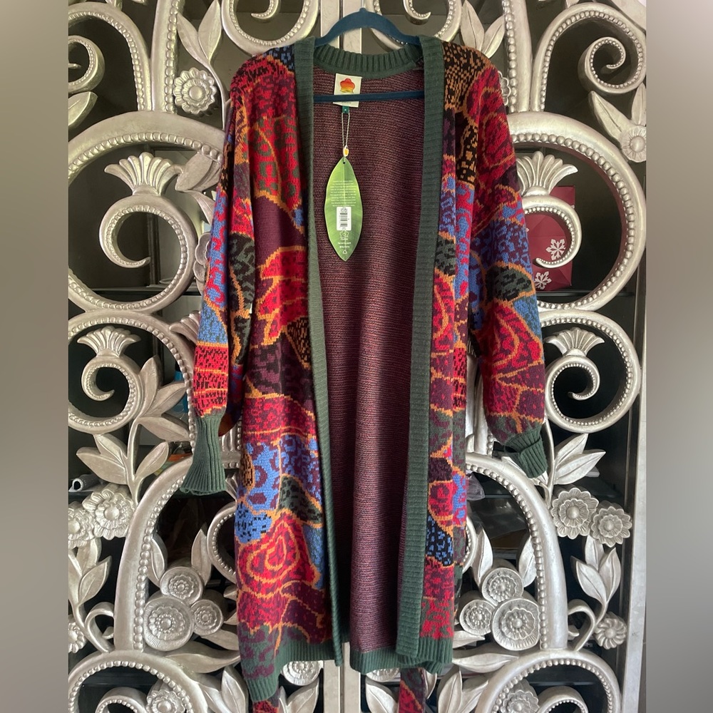FARM Rio belted sweater cardigan. Size M